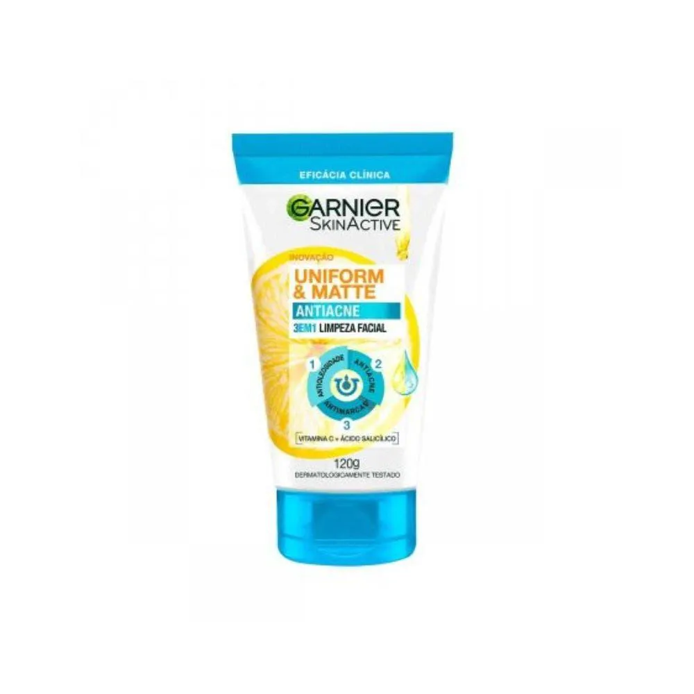 GEL FACIAL GARNIER 3 IN 1 ANTIACNE 120GR