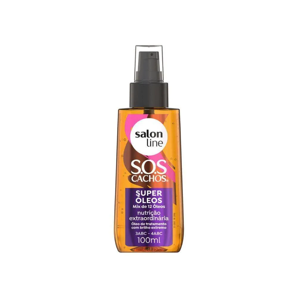 ÓLEO CAPILAR SALON LINE CONDICIONADOR SOS SUPER ÓLEOS 100ML