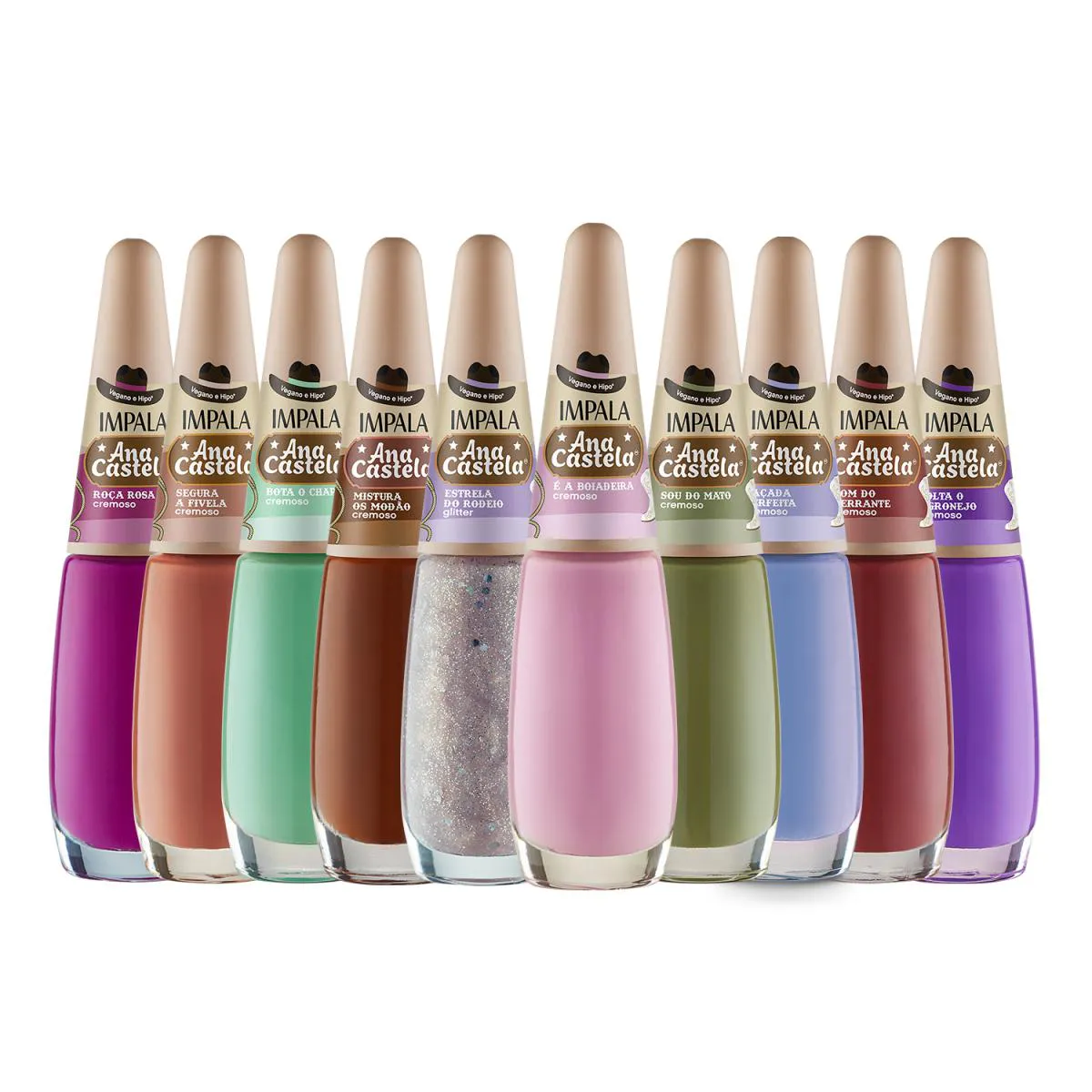 KIT ESMALTES IMPALA ANA CASTELA  (10 ITENS)