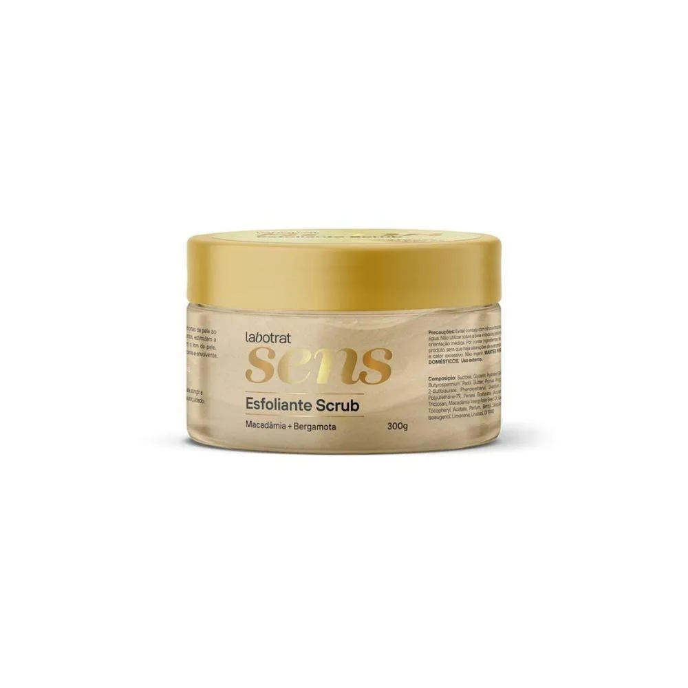 CREME ESFOLIANTE LABOTRAT SCRUB MACADAMIA E BERGAMOTA SENS 300GR