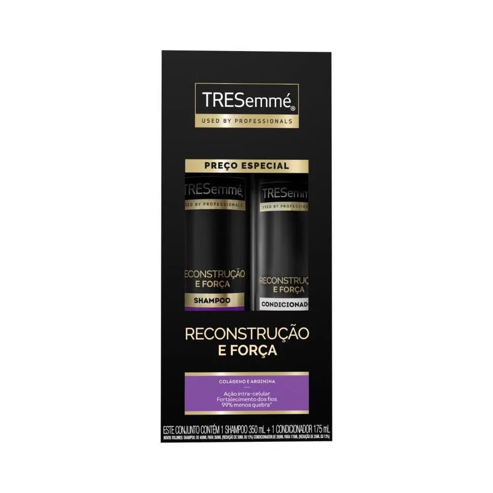 KIT SHAMPOO CONDICIONADOR TRESEMMé RECONSTRUçãO E FORçA