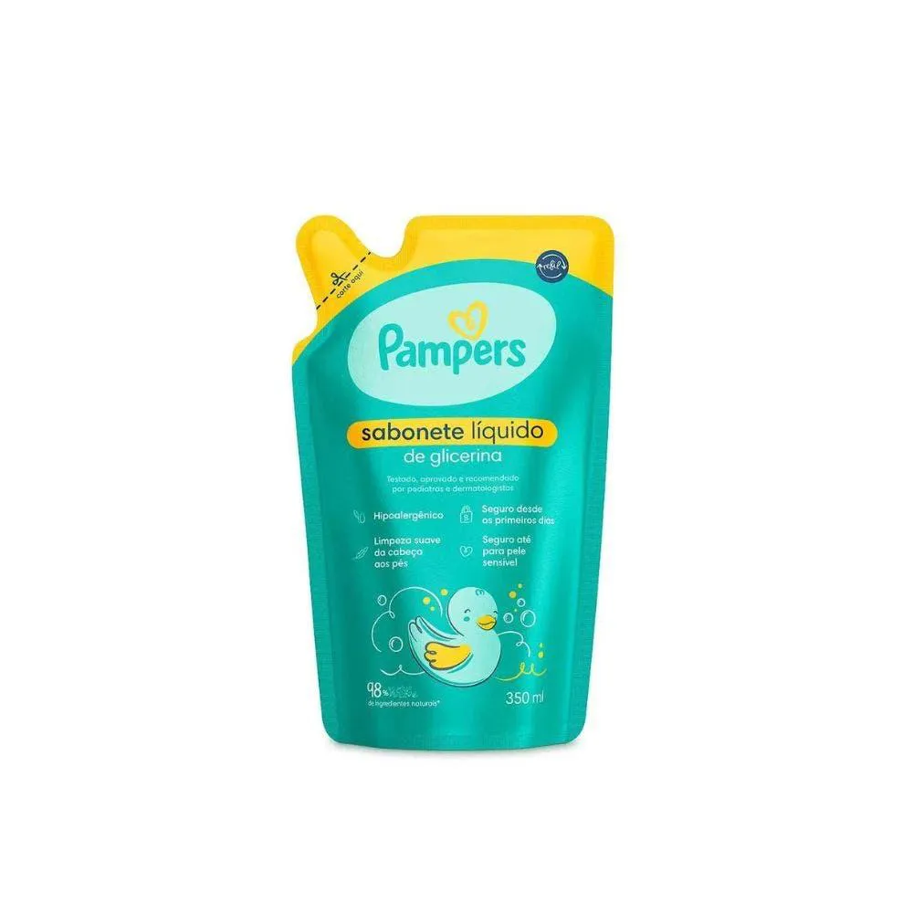 SABONETE LíQUIDO PAMPERS GLICERINA REFIL 350ML