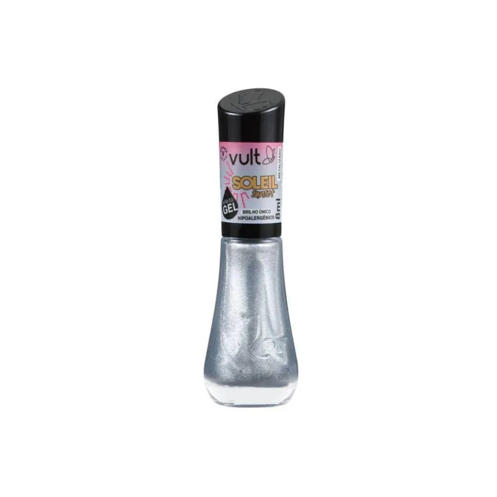 ESMALTE VULT  PRATA BRILHO ÚNICO 5 FREE SOLEIL SUNSET 8ML