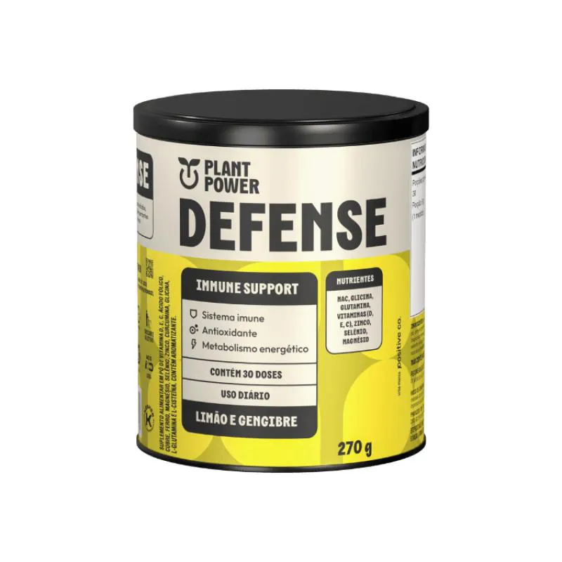 Kit Suplemento Plant Power Defense Limão e Gengibre 270g 2 unidades 
