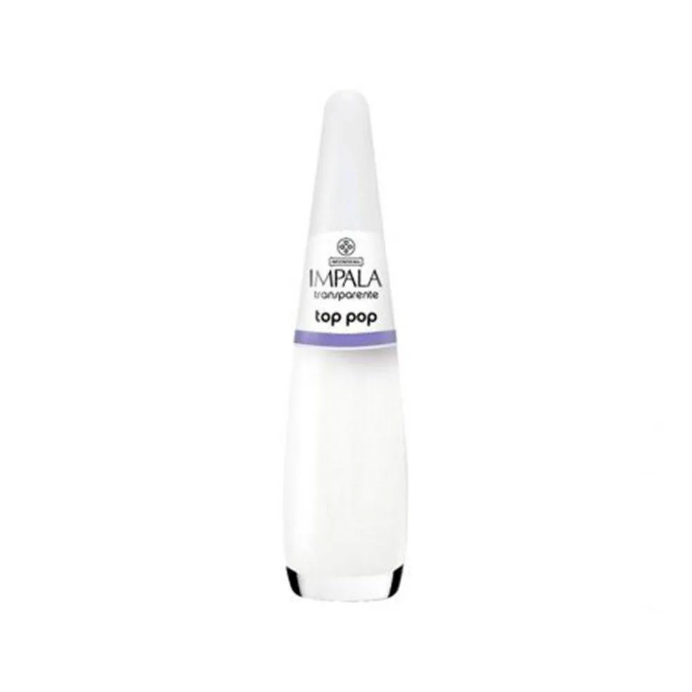 KIT ESMALTE IMPALA TRANSPARENTE TOP POP (5 UNIDADES)