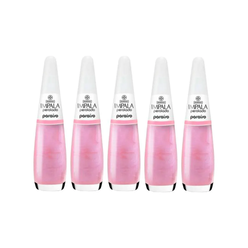 KIT ESMALTE IMPALA PEROLADO PARAISO (5 UNIDADES)