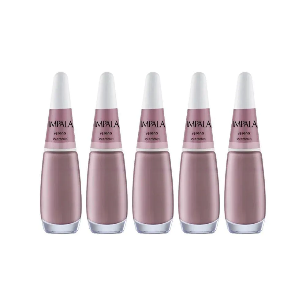 KIT ESMALTE IMPALA CREMOSO SERENA (5 UNIDADES)