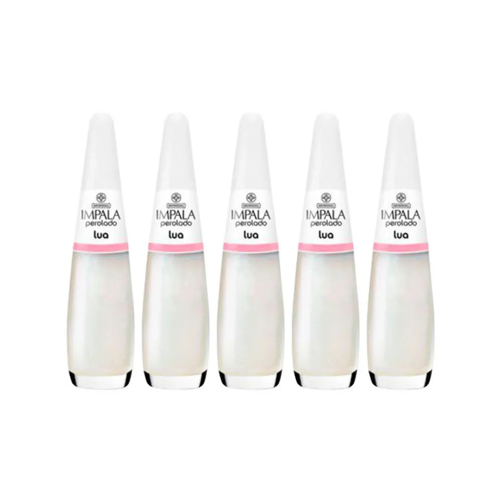 KIT ESMALTE IMPALA PEROLADO LUA (5 UNIDADES)