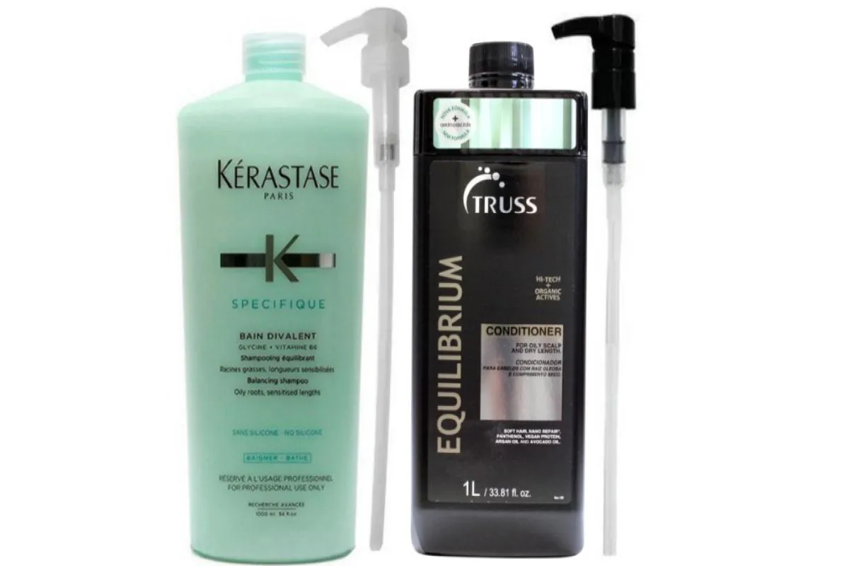 KéRASTASE/TRUSS SH BAIN DIVALENT+CONDICIONADOR EQUILIBRIUM1L