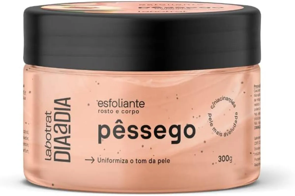 ESFOLIANTE CORPO E ROSTO LABOTRAT PêSSEGO 300G