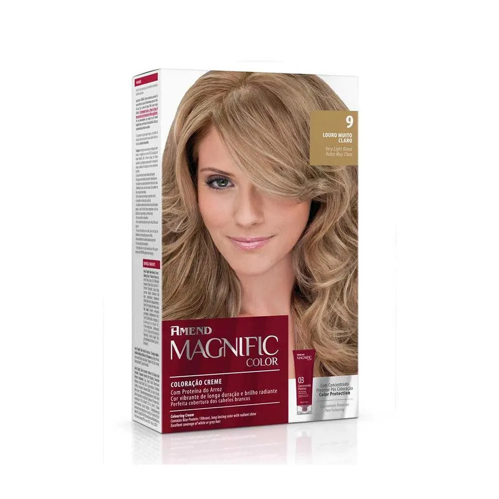 TINTURA AMEND MAGNIFIC COLOR 9.0 LOURO MUITO CLARO