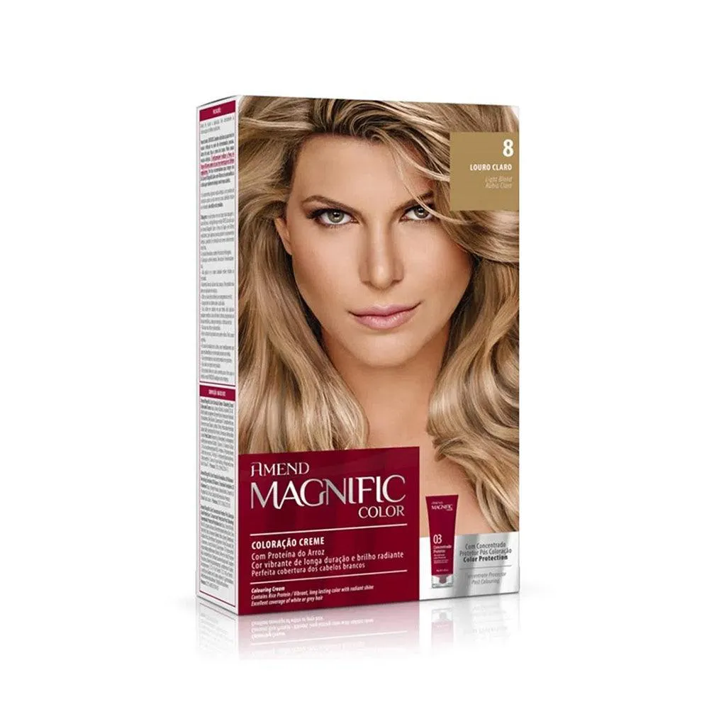 TINTURA AMEND MAGNIFIC COLOR 8.0 LOURO CLARO