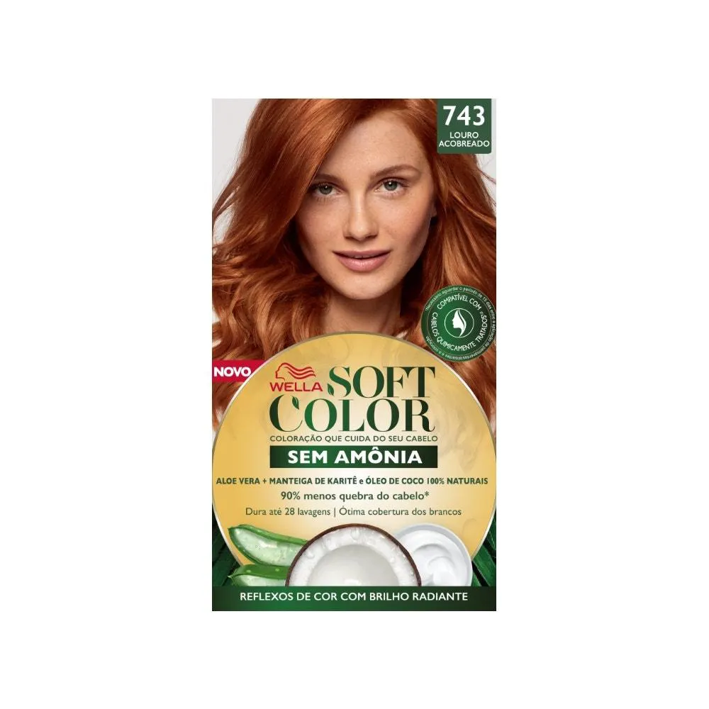 TINTURA SOFT COLOR 743 LOURO ACOBREADO
