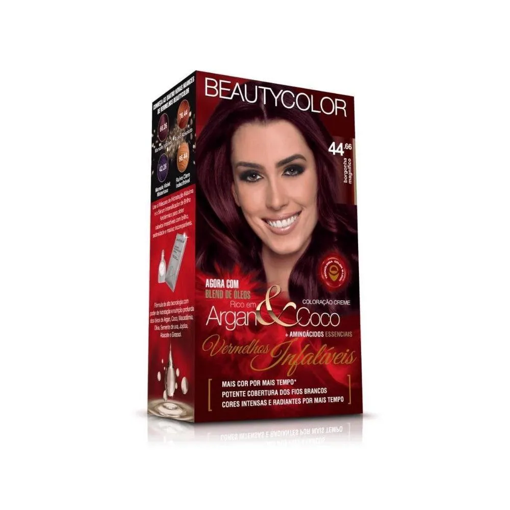 TINTURA BEAUTY COLOR KIT 44.66 BORGONHA MAGNíFICA