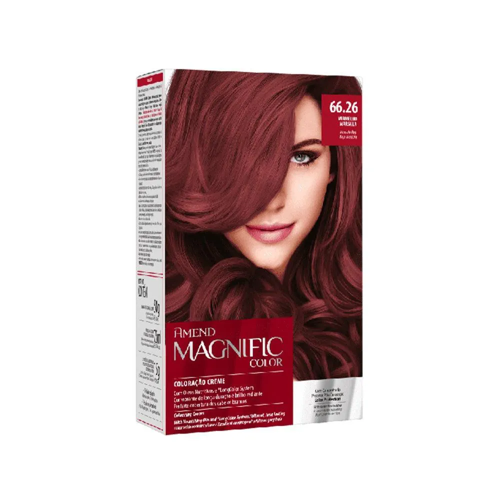TINTURA AMEND MAGNIFIC COLOR 66.26 VERMELHO MARSALA