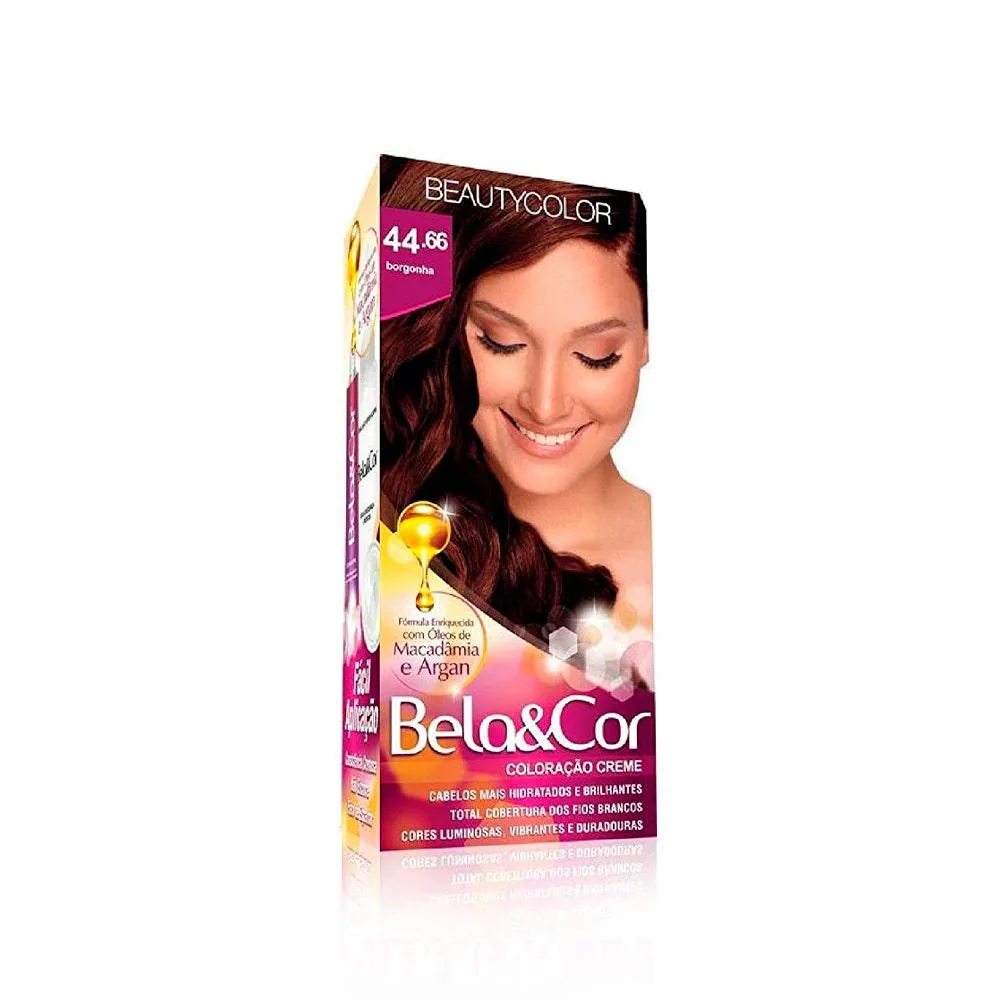 TINTURA BELA COR MINI KIT 44.66 BORGONHA