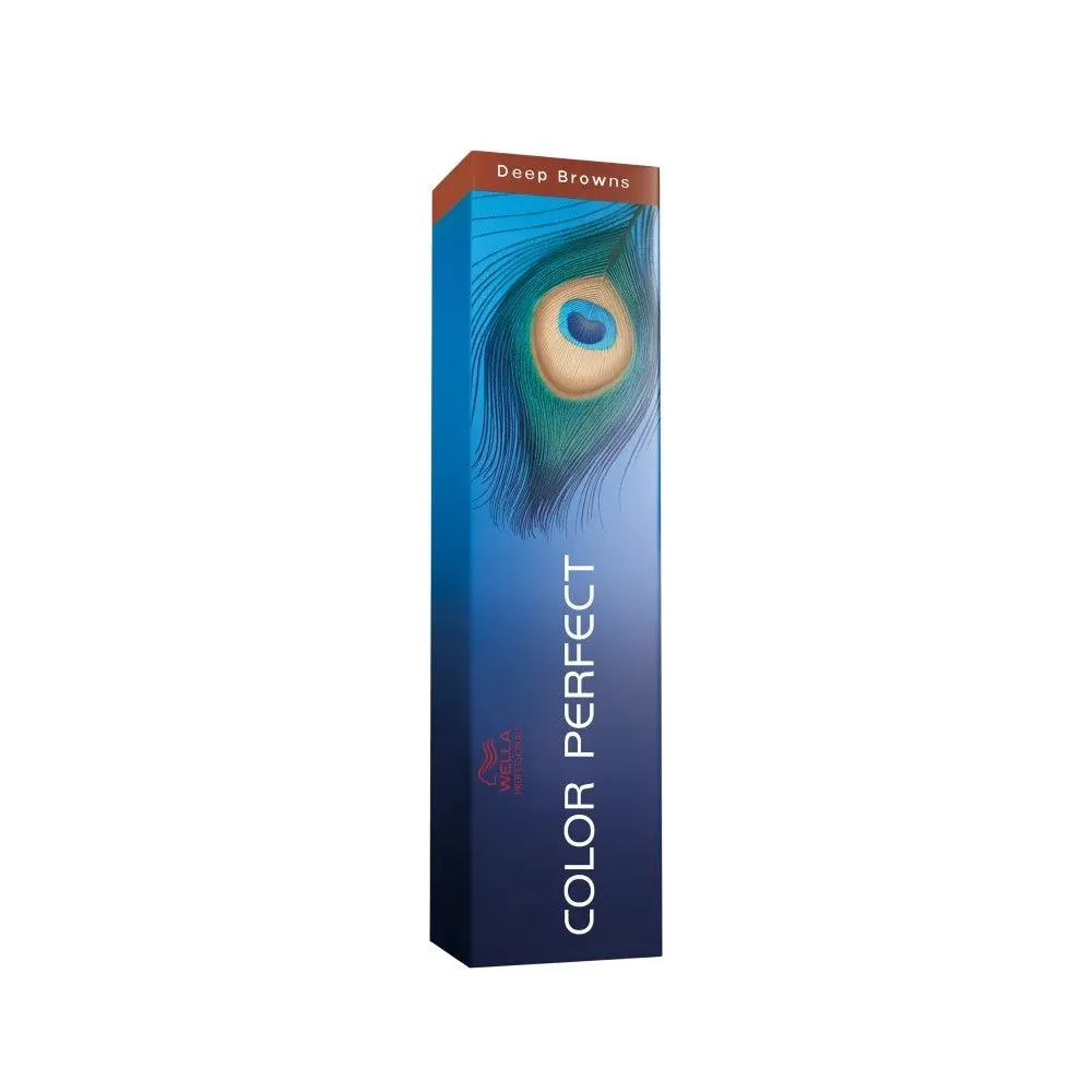 TINTURA WELLA COLOR PERFECT 4.77 CASTANHO MéDIO MARROM INTENSO