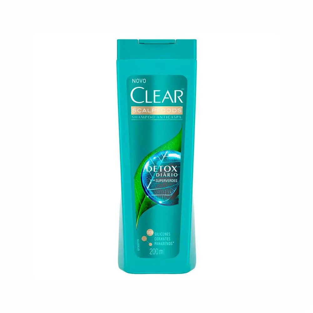 SHAMPOO ANTICASPA CLEAR DETOX DIARIO 200ML