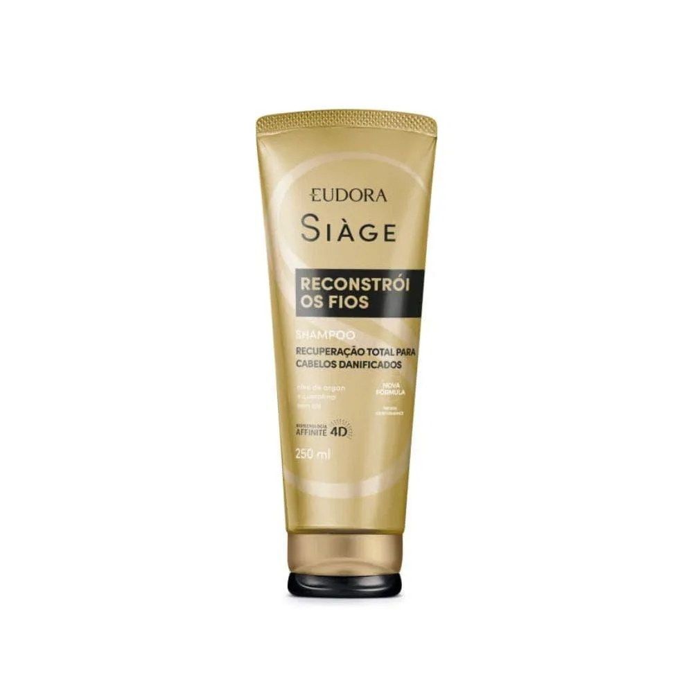 Shampoo Siàge Reconstrói Os Fios Hidratação Profunda 250ml