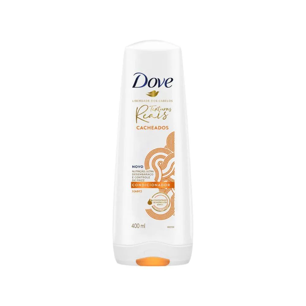CONDICIONADOR DOVE TEXTURAS REAIS CABELOS CACHEADOS ÓLEO DE BABOSA 400ML