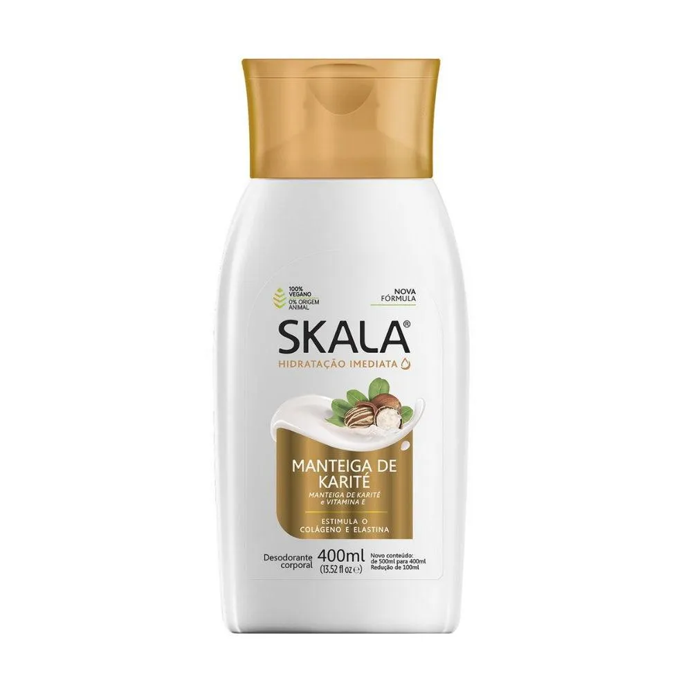 LOçãO HIDRATANTE CORPO SKALA MANTEIGA DE KARITê 400ML