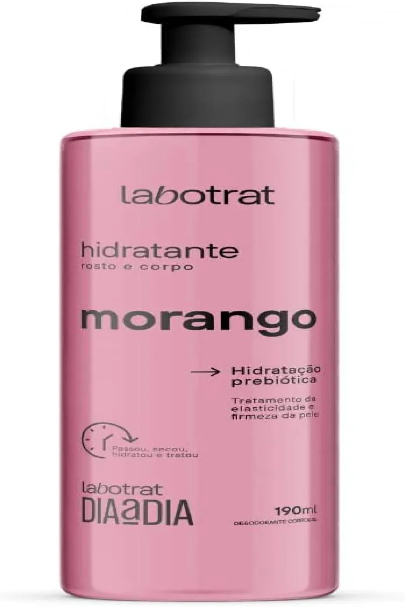 HIDRATANTE LABOTRAT ROSTO E CORPO MORANGO 190ML