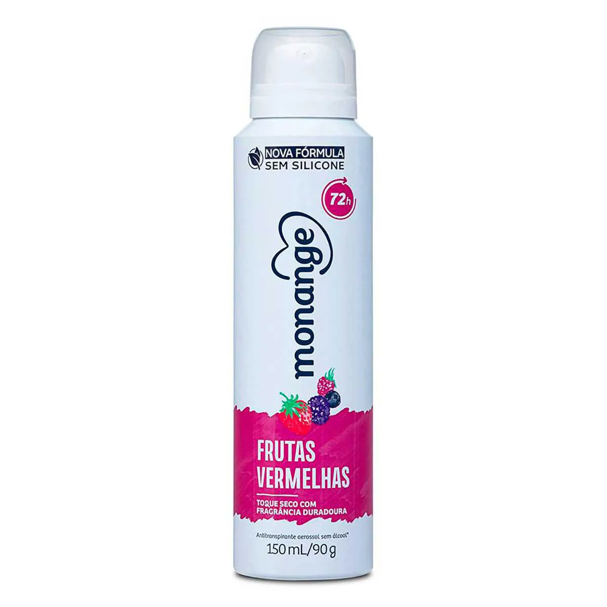 Desodorante Antitranspirante Aerosol Monange Frutas Vermelhas Feminino 150ml