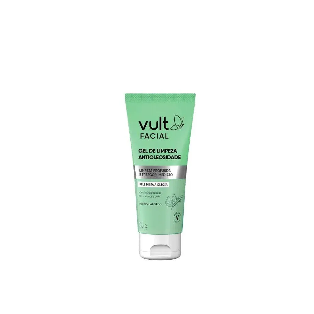 GEL FACIAL VULT LIMPEZA ANTIOLEOSIDADE 85G