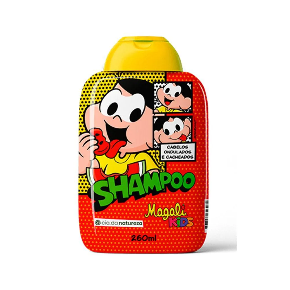 SHAMPOO INFANTIL TURMA DA MôNICA MAGALI CABELOS ONDULADOS E CACHEADOS 260ML