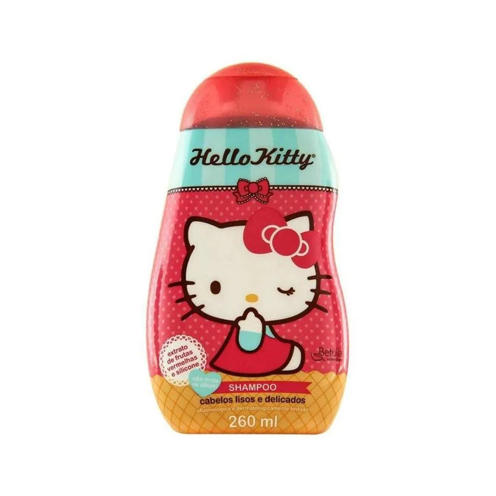 SHAMPOO INFANTIL HELLO KITTY CABELOS LISOS E DELICADOS 260ML
