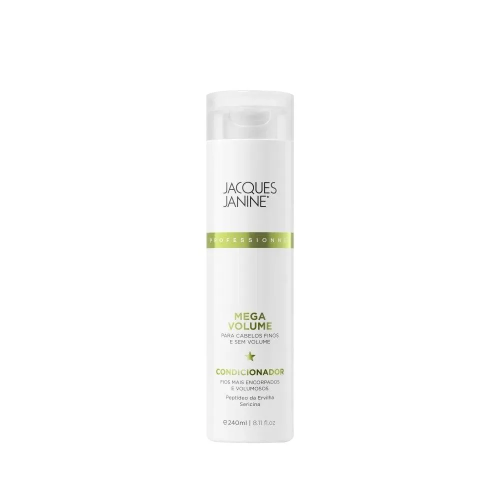 Condicionador Jacques Janine Professionnel Mega Volume Espessura da Fibra Capilar 240ml
