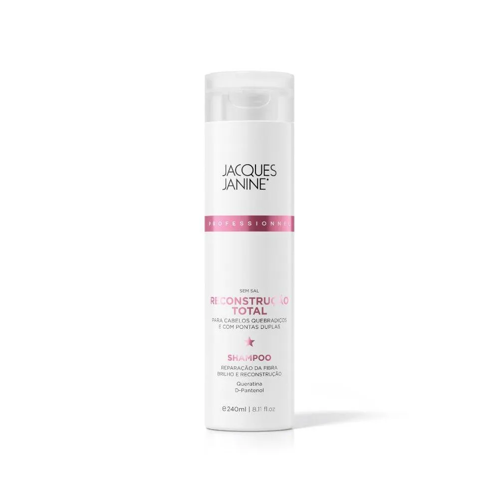 SHAMPOO JACQUES JANINE PROFESSIONNEL RECONSTRUçãO TOTAL 240ML