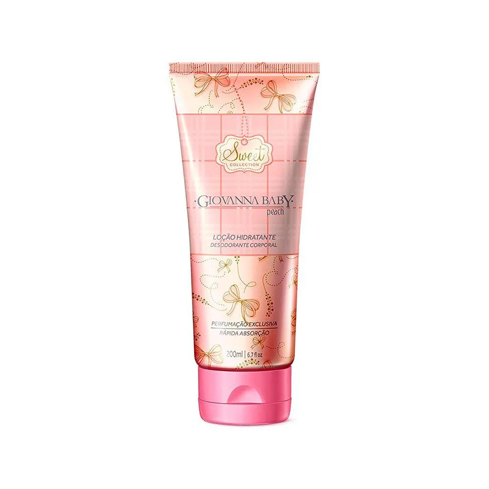 LOçãO HIDRATANTE GIOVANNA BABY PEACH 200ML