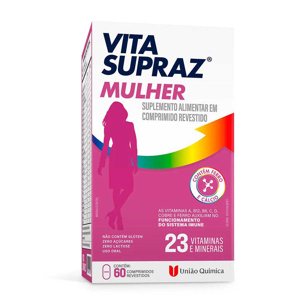 Suplemento Vitamínico Mineral Vita SuprAZ Mulher com 60 comprimidos União  Química 60 Comprimidos | Droga Raia