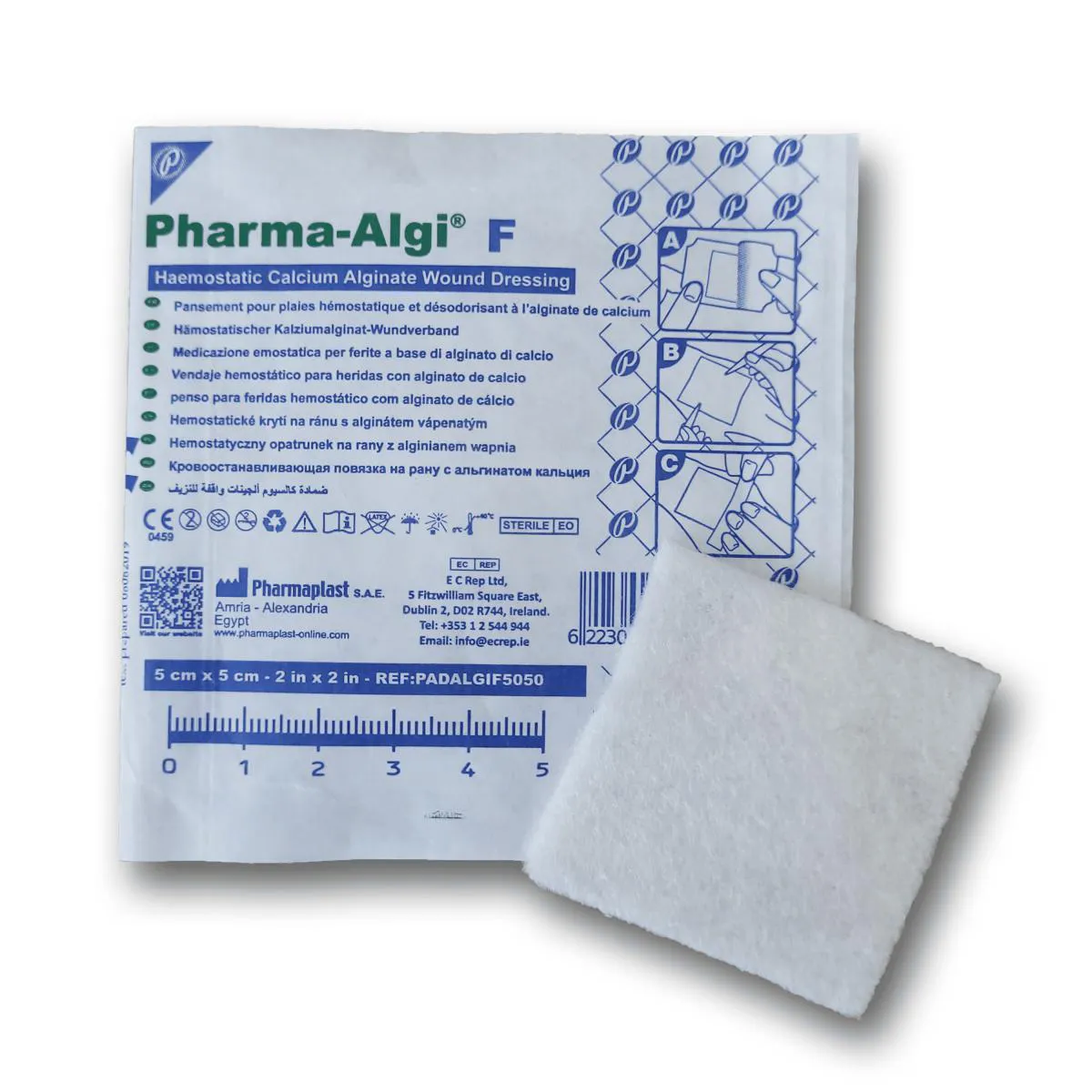 CURATIVO DE ALGINATO DE CALCIO - PHARMA ALGI F 5x5cm