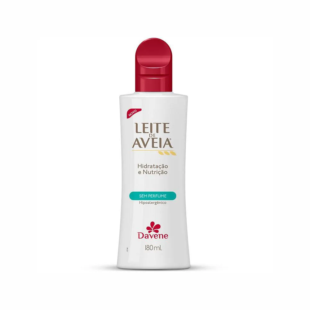 LOçãO HIDRATANTE LEITE DE AVEIA DAVENE HIPOALERGêNICO 180ML
