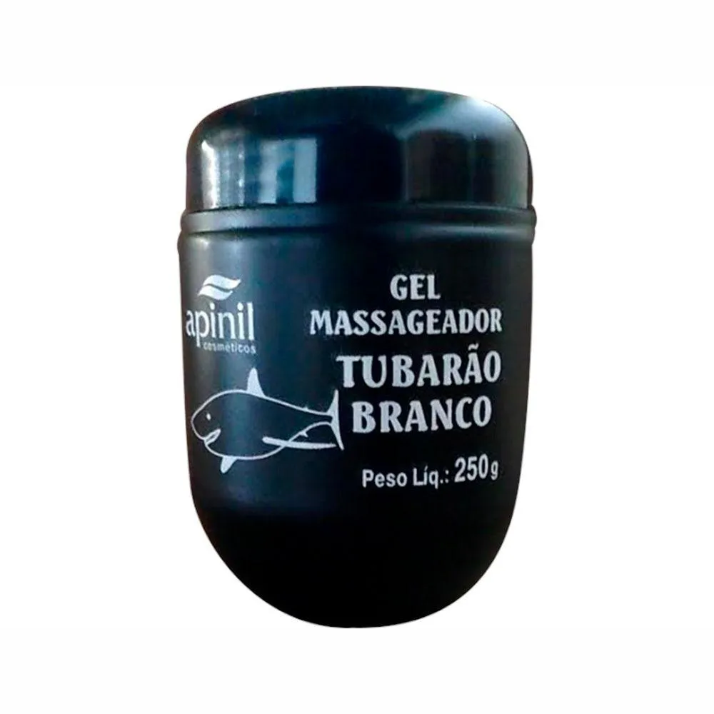 GEL PARA MASSAGEM NATUDEPILL APINIL TUBARAO BRANCO 250G
