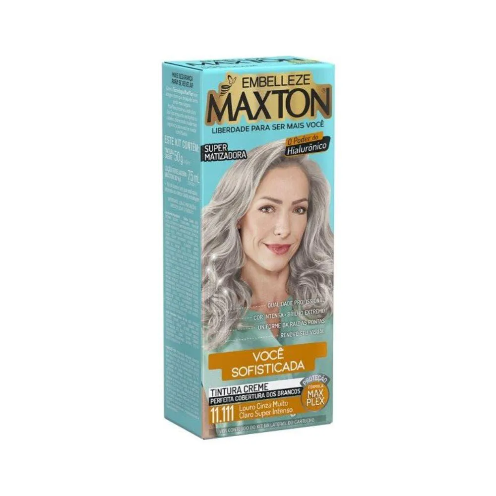 TINTA MAXTON 11.111 LOURO CINZA MUITO CLARO SUPER INTENSO