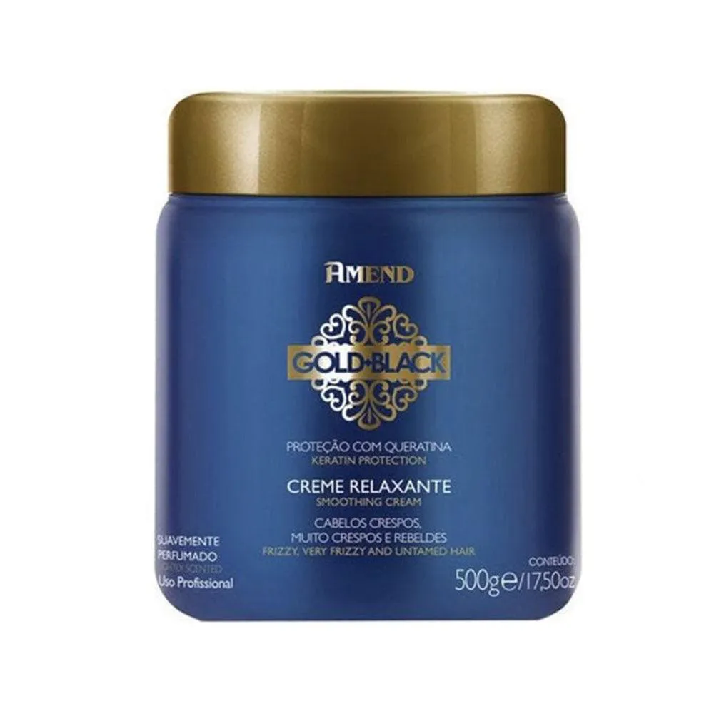CREME RELAXANTE AMEND GOLD BLACK 500G