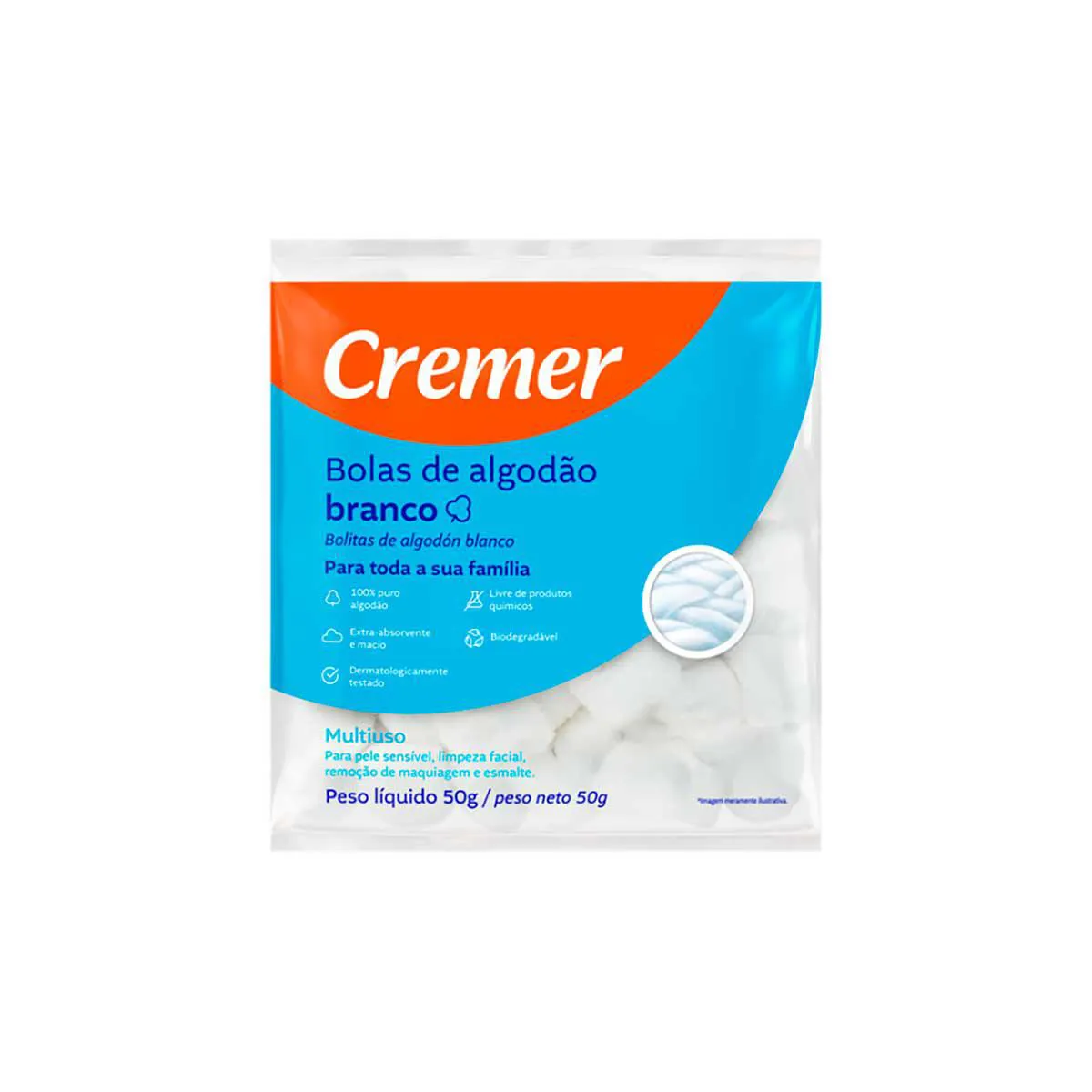 Algodão em Bolas Cremer 50g