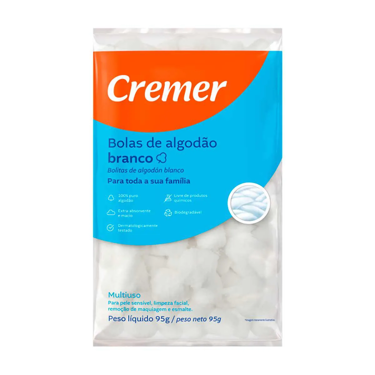 Algodão em Bolas Cremer 95g