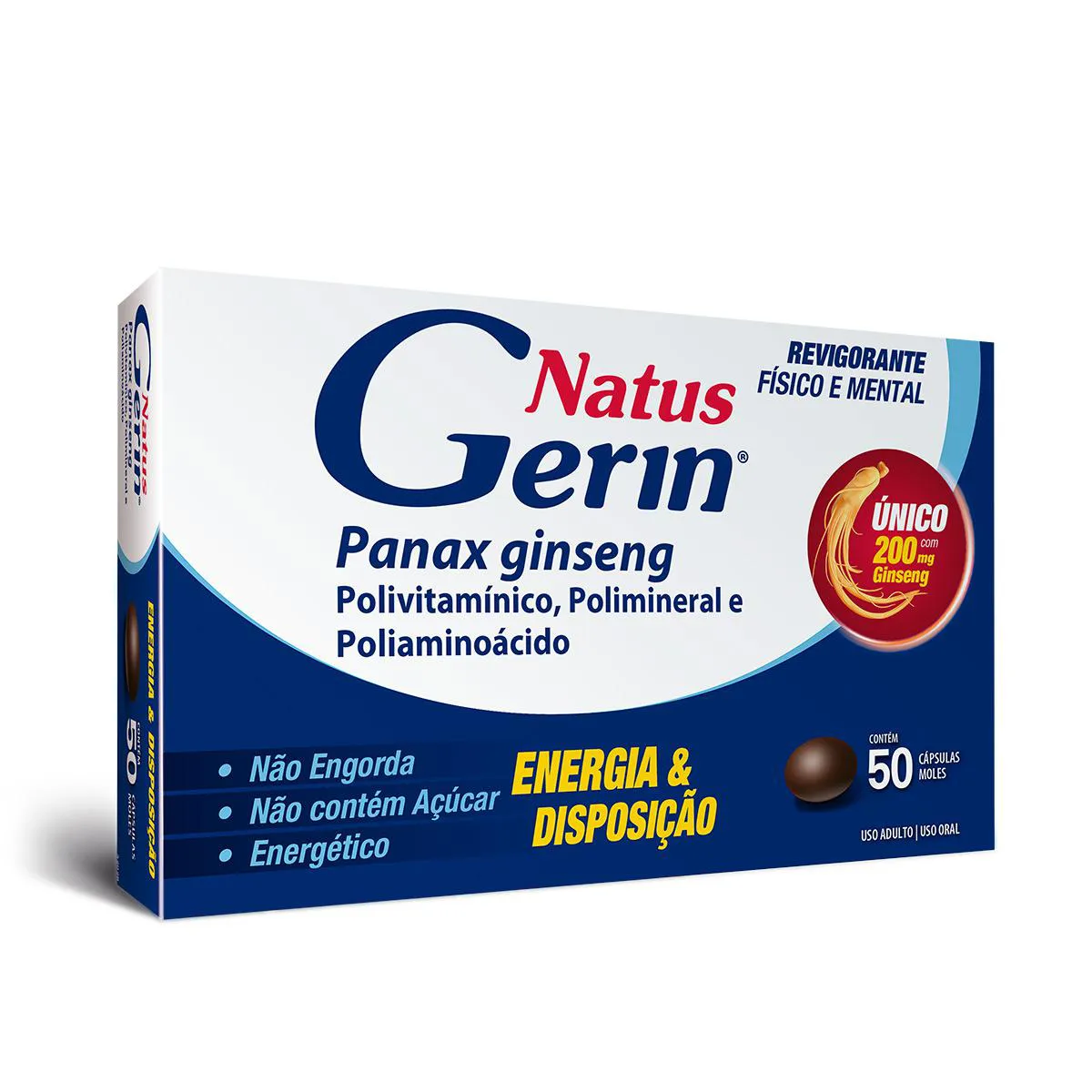 Polivitamínico Natus Gerin 50 cápsulas