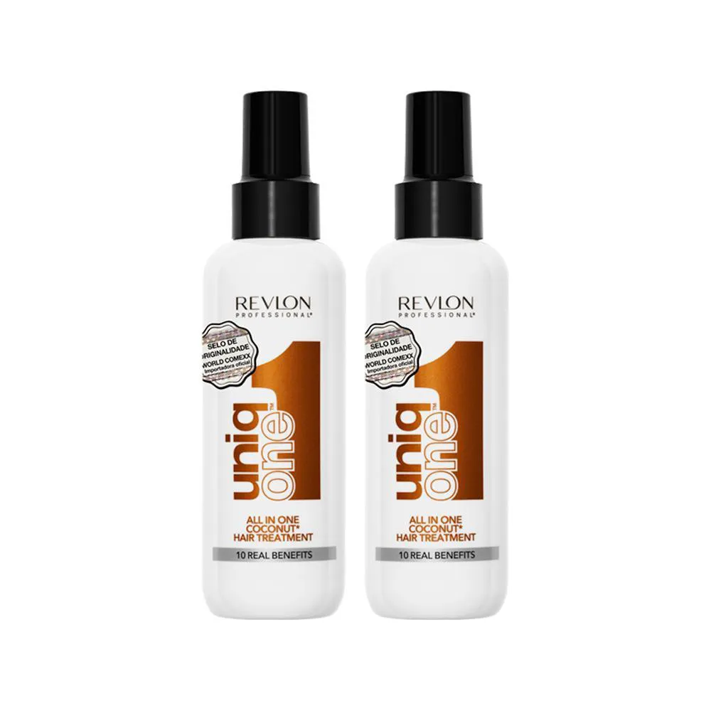 Kit Revlon Professional Uniq One Coconut Hair Tratament - Leave - In 150 ml - 2 Unidades