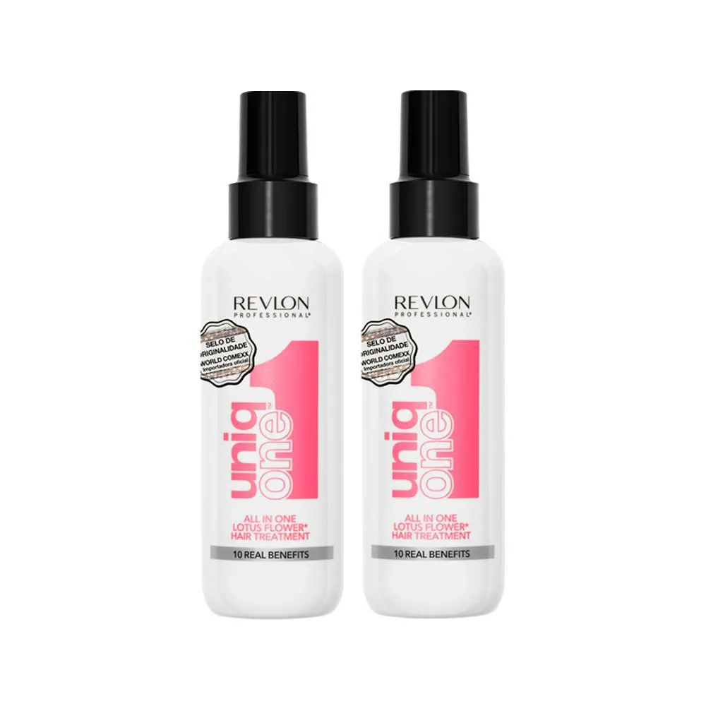 Kit Revlon Professional Uniq One Lotus Flower Hair Tratament - Leave - In 150 ml - 2 Undades