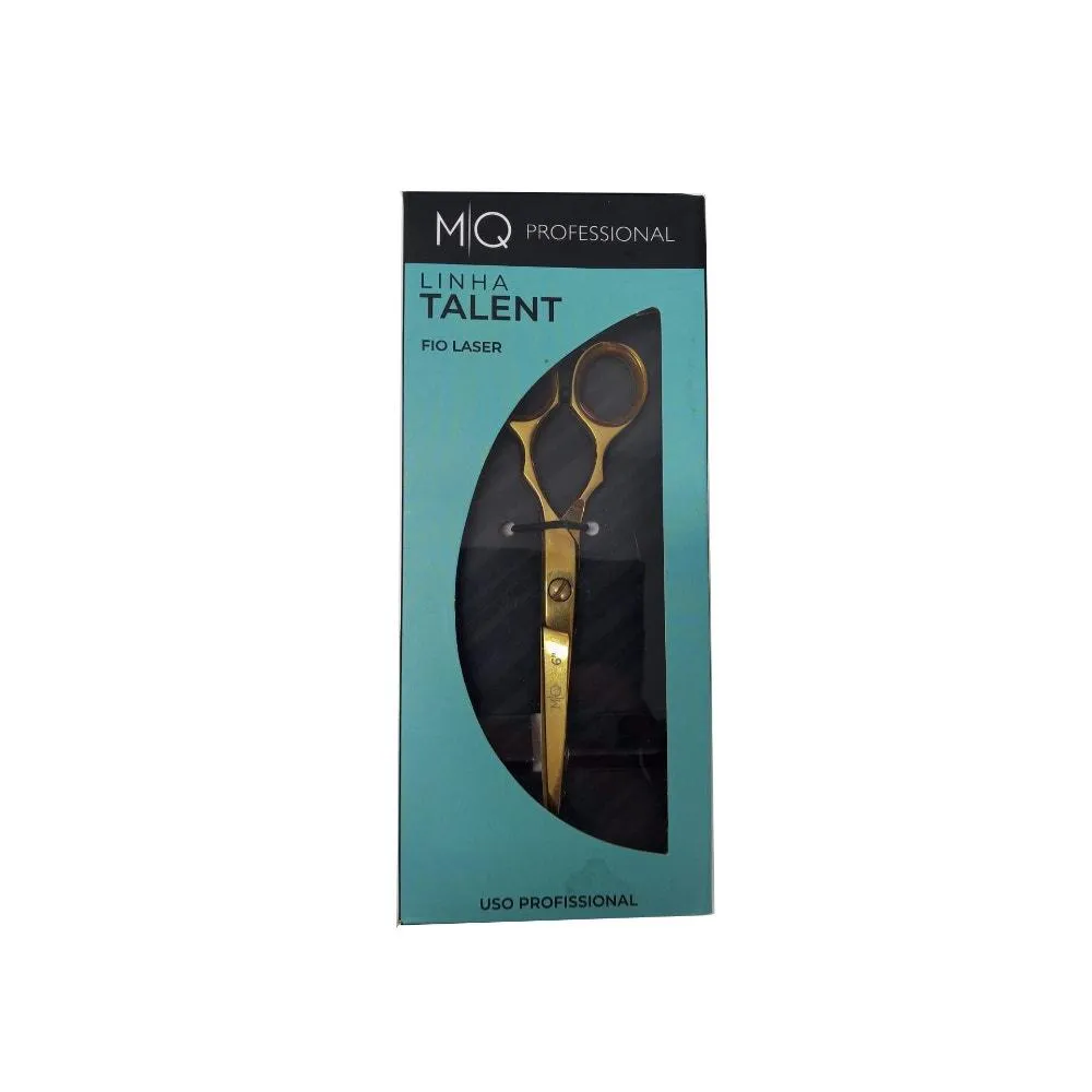 TESOURA PARA CABELO MQ PROFESSIONAL FIO LASER 6.0 GOLD