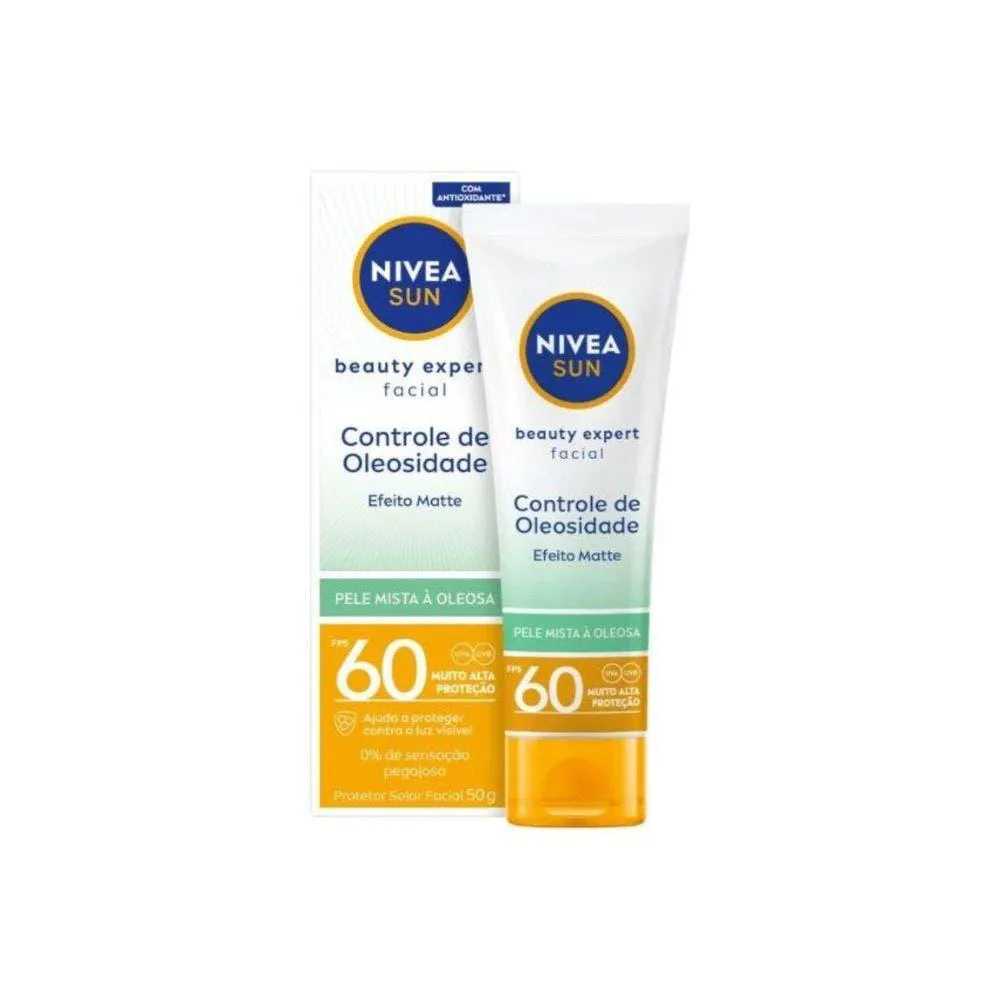 PROTETOR SOLAR NIVEA SOL BEAUTY FACIAL ÓLEO FPS60 50G