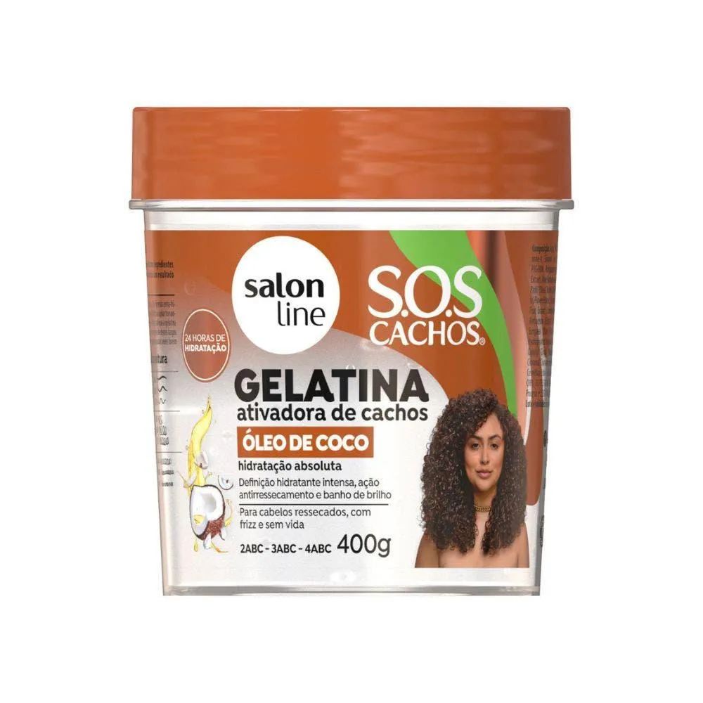 GELATINA SALON LINE SOS ÓLEO DE COCO 400GR