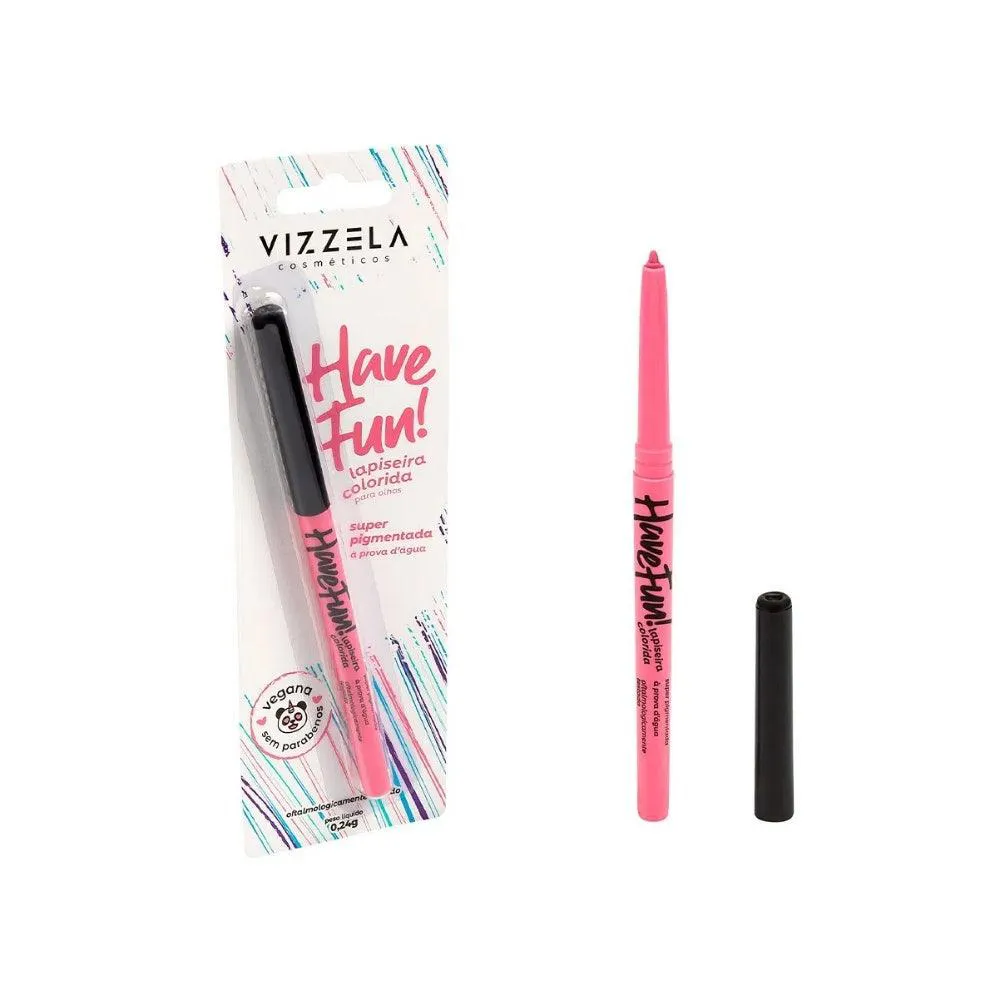 LAPISEIRA DE OLHO VIZZELA COLEçãO HAVE FUN COR ROSA