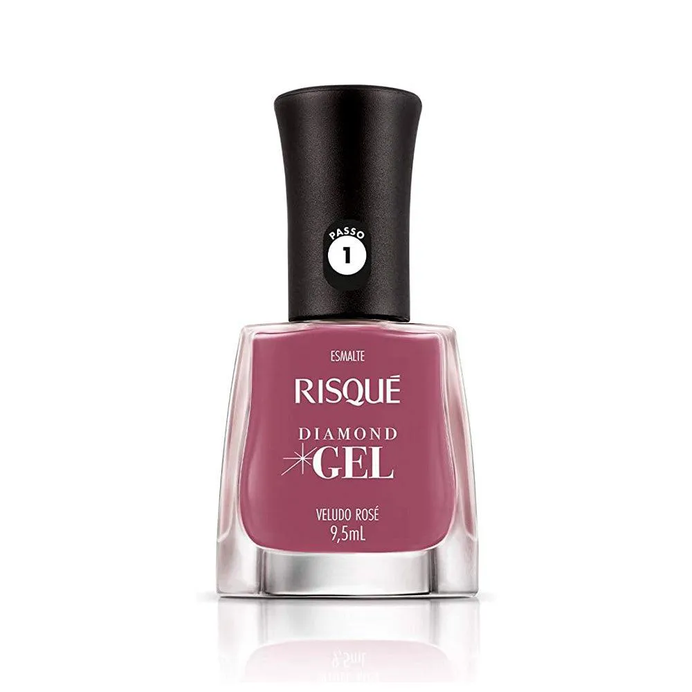 ESMALTE RISQUé DIAMOND GEL CREMESO VELUDO ROSA