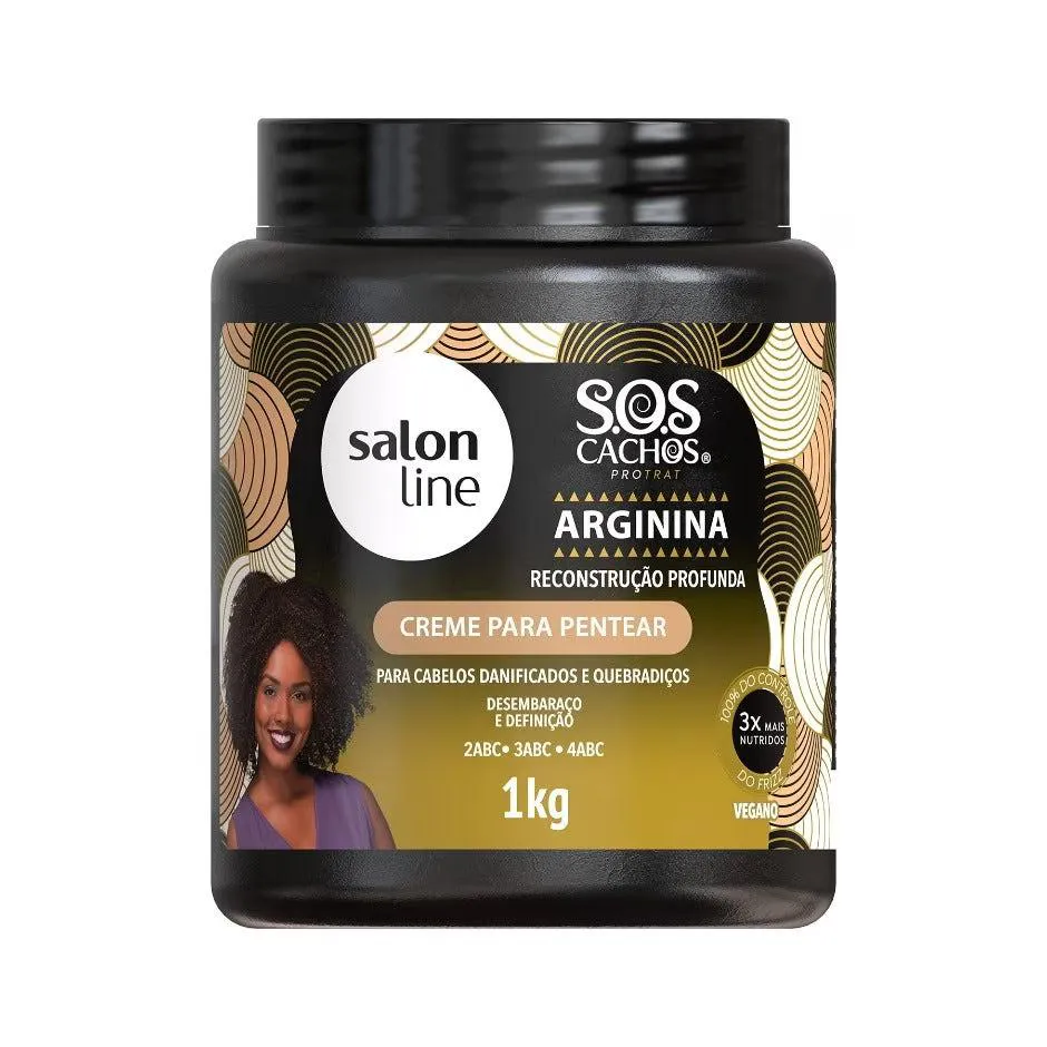 CREME PARA PENTEAR SALON LINE SOS ARGININA 1KG